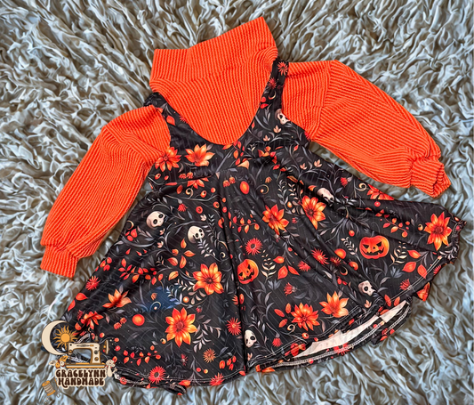 Mock neck & Mira Pinafore dress 18/24