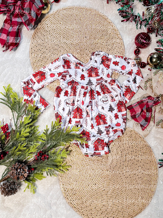 9/12 Bubble romper w/ snaps