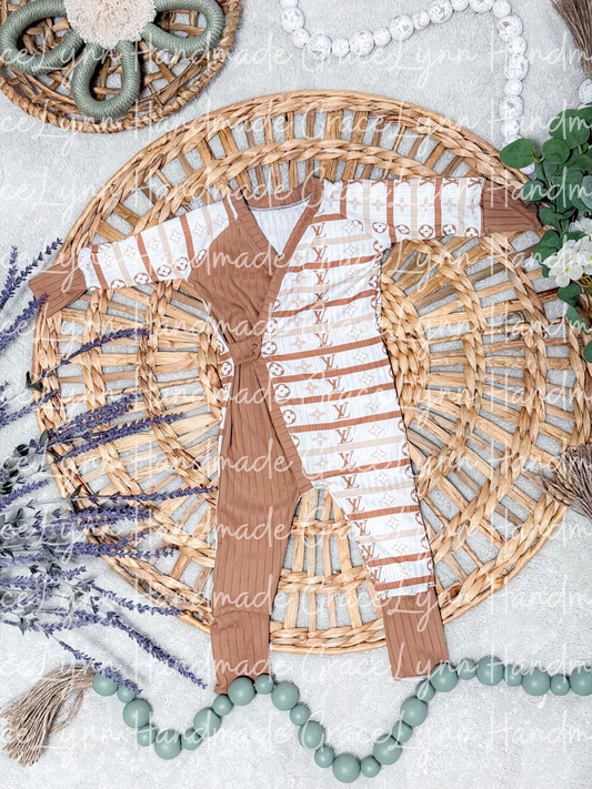 Neutral River Romper