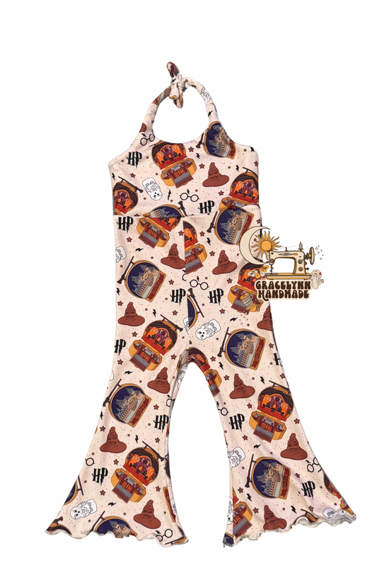 9/12 Halter Flare Romper